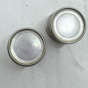 Vintage Mother Of Pearl Snap Link Cufflinks Art Deco Taunton Pearl Works Korker